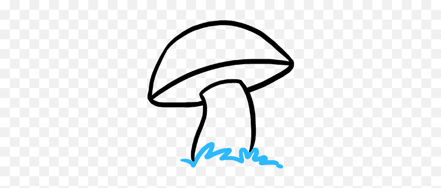 How To Draw A Mushroom - Easy To Draw Fungi Emoji,Mushroom Man Emoji