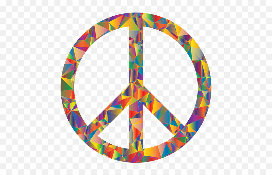Colorful Peace Symbol - Peace Signs Clip Art Emoji,Tie Dye Emoji