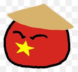 Vietnamball Countryballs Vietnam Vietnamese Communism - Clip Art Emoji,Vietnam Flag Emoji