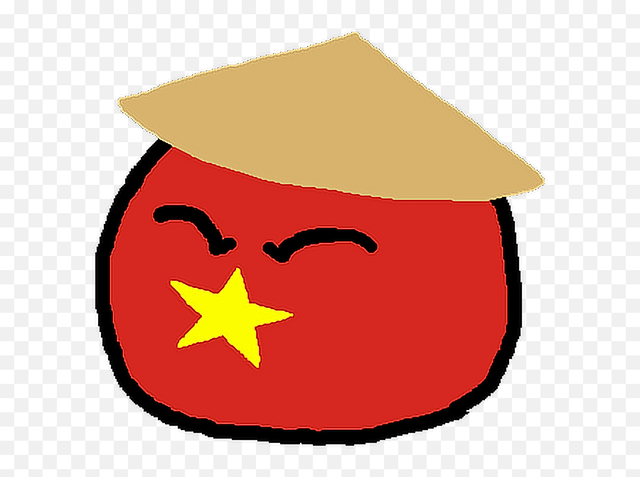 Vietnamball Countryballs Vietnam Vietnamese Communism - Clip Art Emoji,Vietnam Flag Emoji