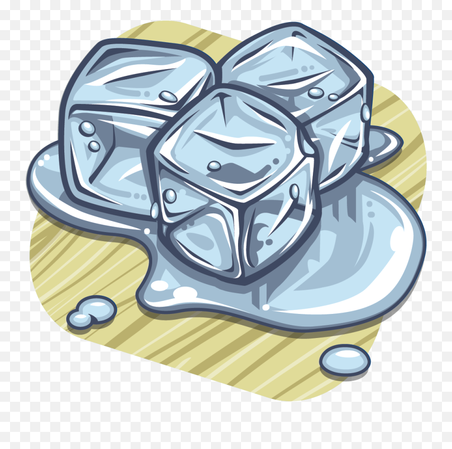 Ice Cubes Clipart - Cartoon Emoji,Ice Cube Emoji