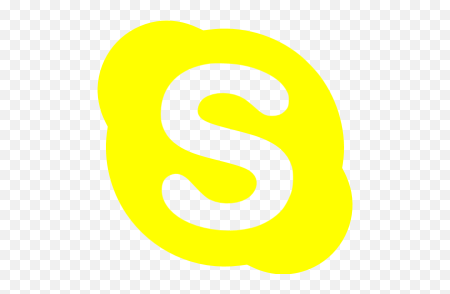 Free Yellow Site Logo Icons - Skype Icon Png Pink Emoji,Skype Flags Emoticons