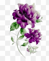 Flower Purple Floral design - flowers png download Transparent Background Flowers Png Emoji