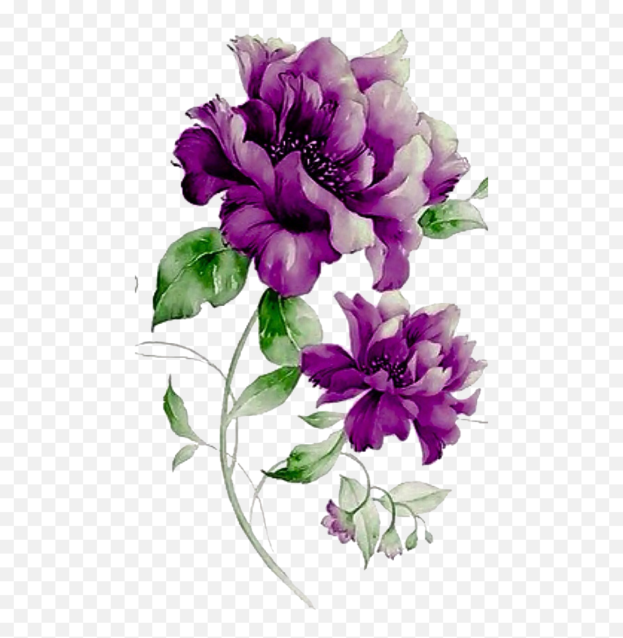 Flower Purple Floral Design - Purple Flowers Png Download Transparent Background Purple Flowers Png Emoji,Floral Emoji