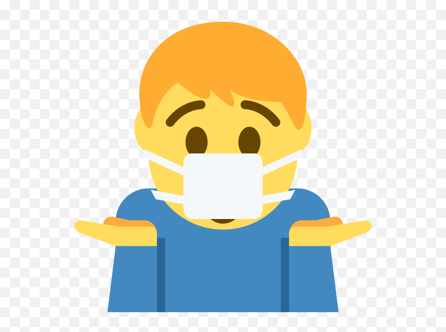 Emoji Face Mashup Bot On Twitter U200d Man Shrugging - Cartoon,Cross Sign Emoji