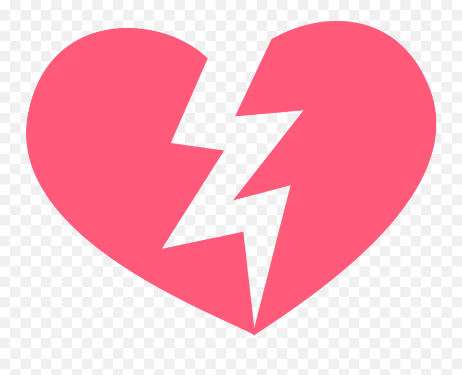 Emojione 1f494 - Broken Heart Emoji Vector,100 Emoji Png