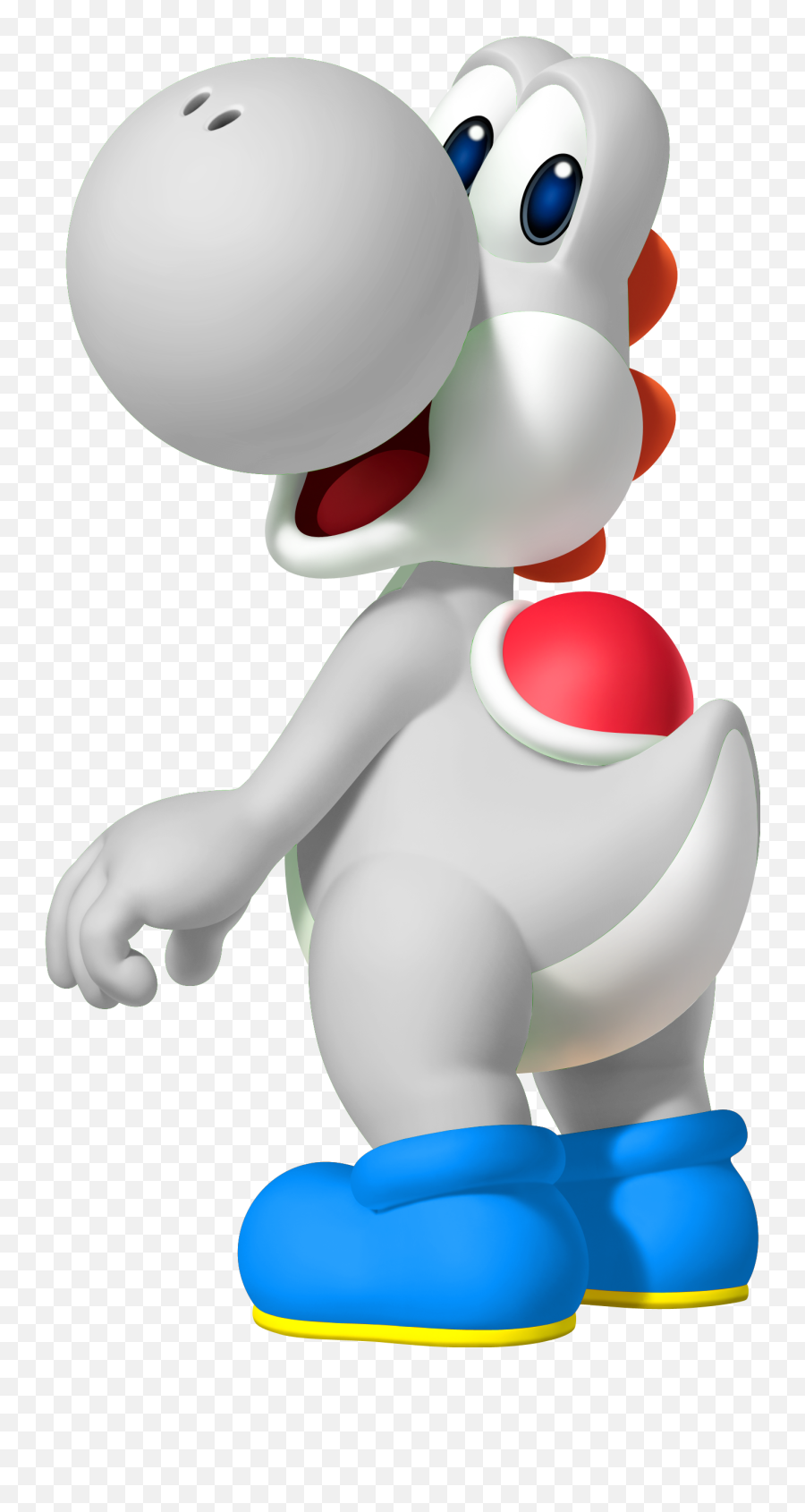 Yoshi Mario Supermario White Sticker - White Yoshi From Mario Emoji,Yoshi Emoji