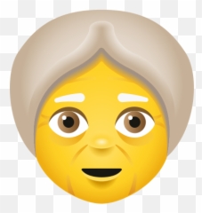 Old Woman Emo Icon - Smiley Emoji