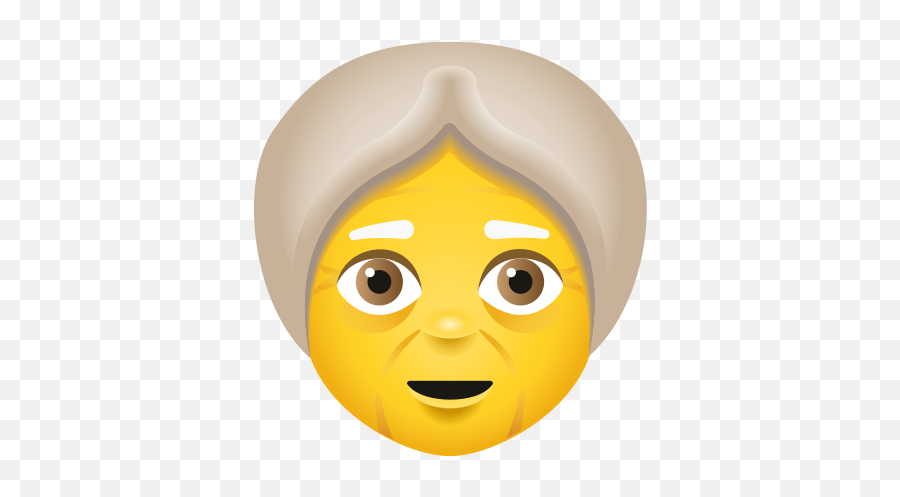 Old Woman Emo Icon - Smiley Emoji,Victory Hand Emoji