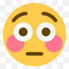 Shocked - Twitter Flushed Emoji,Shocked Emoji Png