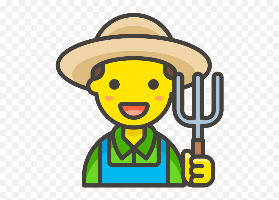 Man Farmer Emoji - Farmer Icon Png,Kayak Emoji