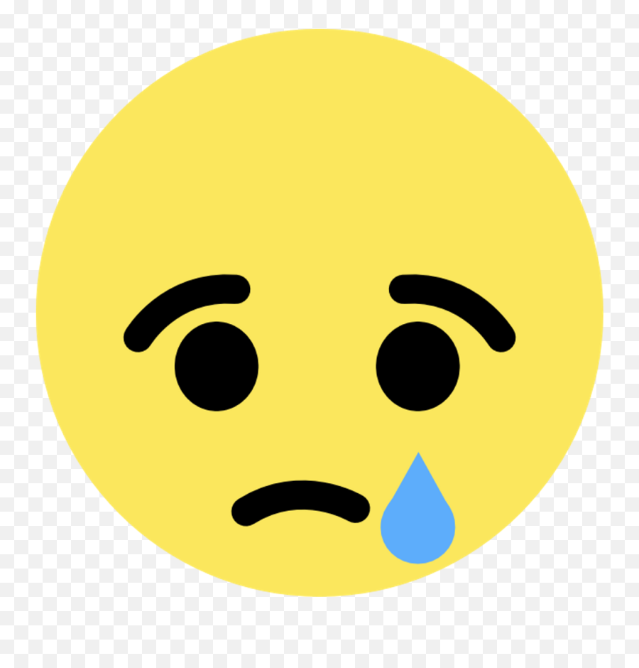 Facebook Sad Emoji Png Clipart - Emoji De Facebook Sad,Haha Emoji