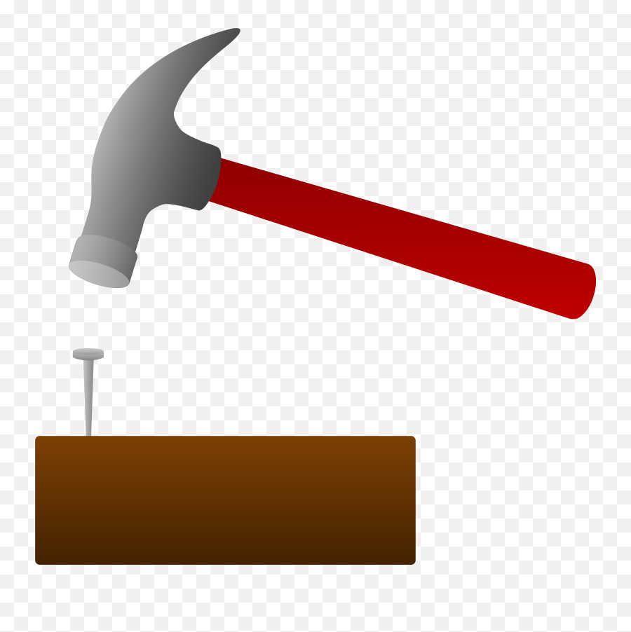 Free Transparent Hammer Download Free - Hammer Hammering A Nail Emoji,Hammer And Wrench Emoji