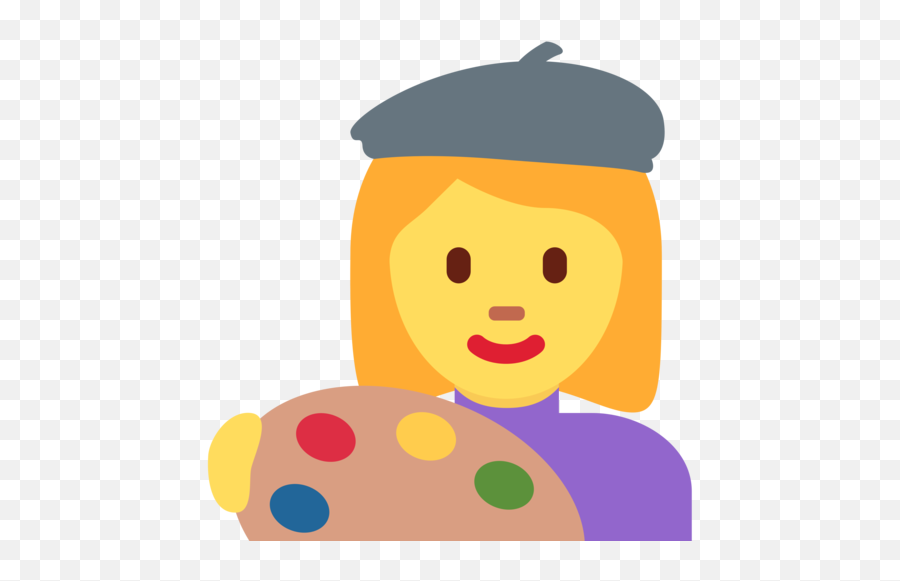 Woman Artist Emoji - Art Emoji,Paintbrush Emoji