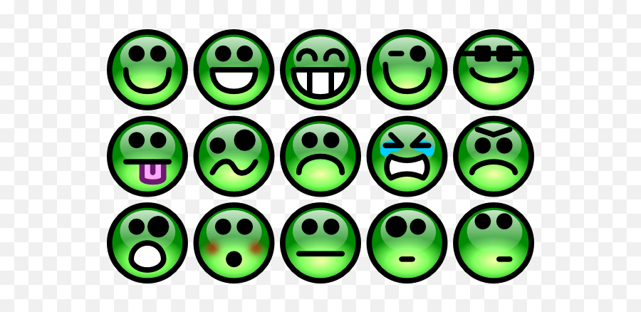 Free Clipart Smiley Face Emotions Today - Emotional And Behavioral Disorders Clipart Emoji,Green Emoticon