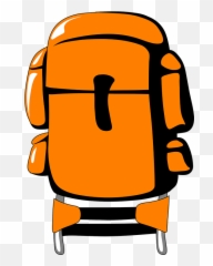 Backpack Hiking Bag - Backpacking Clip Art Hd Emoji