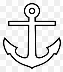 Nautical Clipart Black And White - Anchor Printables Emoji