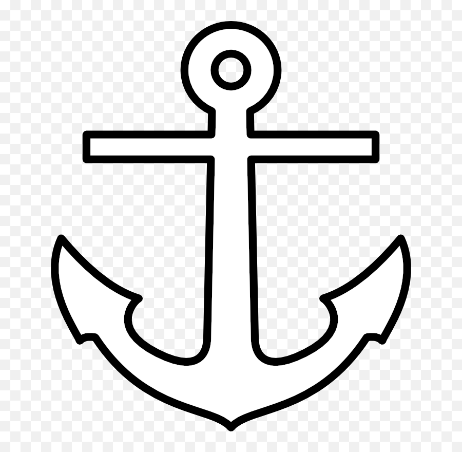 Nautical Clipart Black And White - Anchor Printables Emoji,Black Anchor Emoji