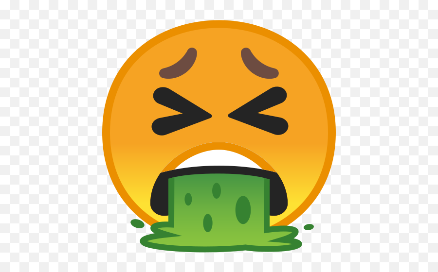 Face Vomiting Emoji - Emoji Vomito,Throw Up Emoji