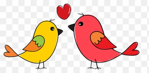 Birds Nature Animals - Colorful Love Birds Drawing Emoji,Turtle Bird Emoji