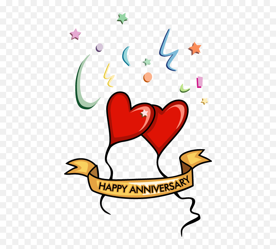 Free Wedding Anniversary Clip Art - Happy Wedding Anniversary Clip Art Emoji,Anniversary Emoji