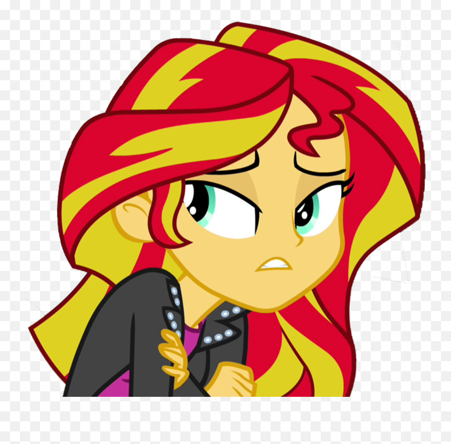 Download Hd Sad Emoji Clipart Single - Sunset Shimmer Eg Sad Equestria Girls Sunset Shimmer,Sad Emoji Png