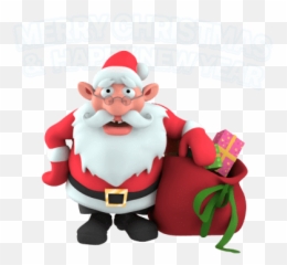 Christmas Stickers - Santa 3d Xmas Png Emoji,Live Emoji