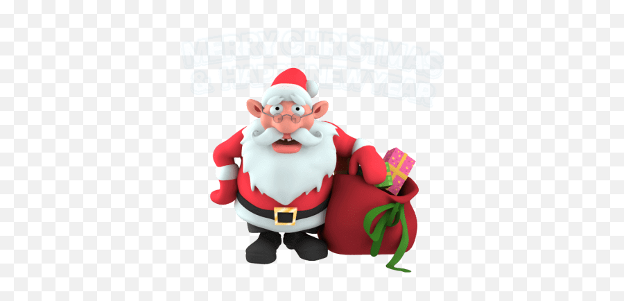 Christmas Stickers - Santa 3d Xmas Png Emoji,Live Emoji