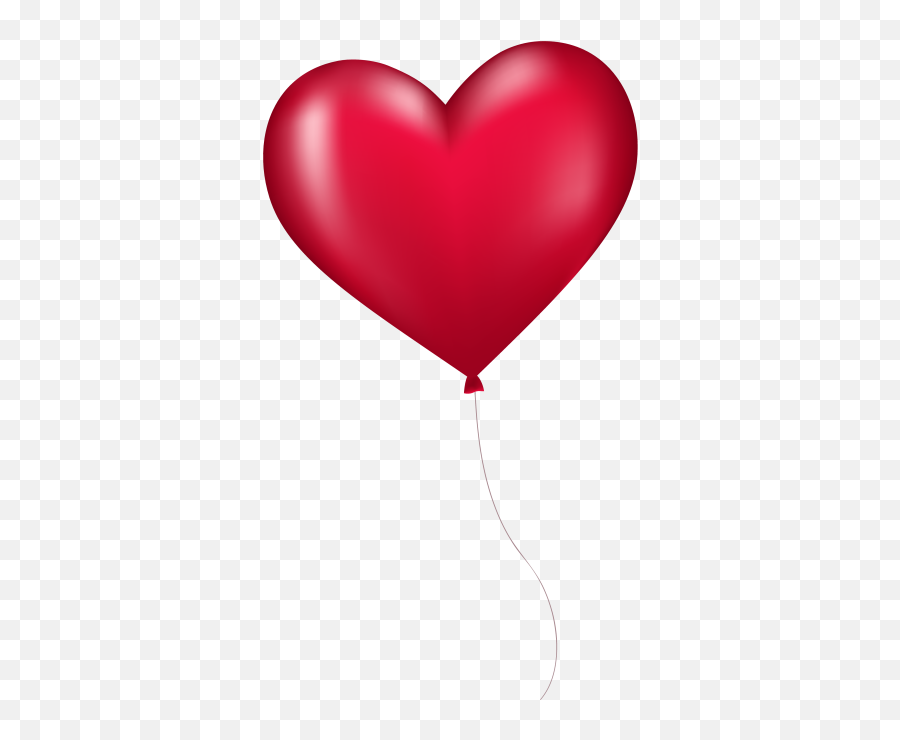 Heart Balloon Transparent Png Clipart - Heart Balloon Transparent Background Emoji,Baloon Emoji