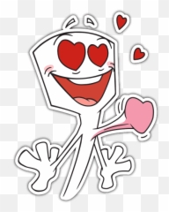 Humanoid guy - White Stickers For Whatsapp Emoji