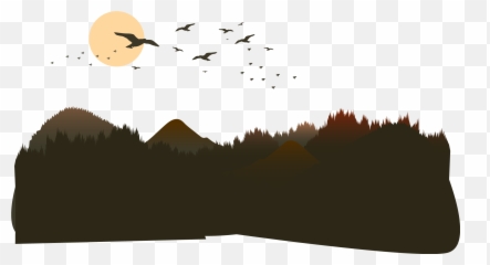 The mountains of the vector png download - 2360 Silhouette Mountain Png Vector Emoji