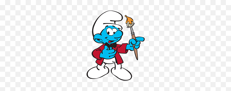 Smurfs The Smurfs Official Website - Smurf Painting Emoji,Smurf Emoji