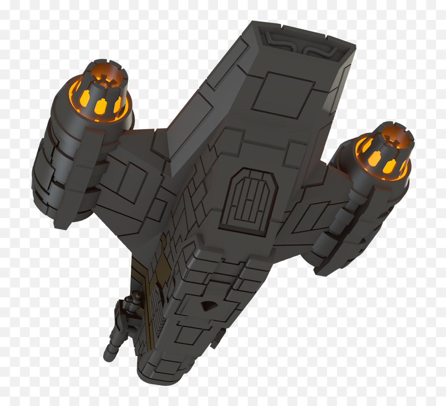 Razorcrest From The Mandalorian High Detail 3d - Printed Model Razorcrest 3d Model Emoji,Razor Emoji