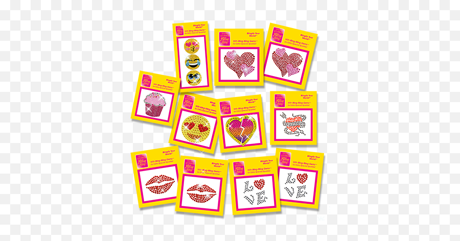 Valentineu0027s Day Love Pack Sticker Bling Bling - Paper Emoji,Valentine Emoji Text