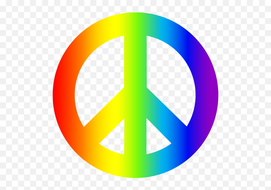Peace Symbols Hippie Clip Art - Transparent Rainbow Peace Sign Emoji,Emoji Peace Sign