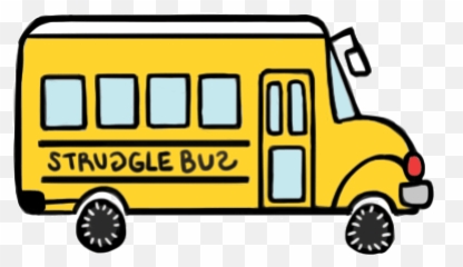 Ride This Virtual And - Struggle Bus Transparent Emoji