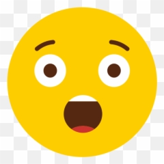 Shocked Smiley Face Free Download Clip Art - Icon Png Emoji