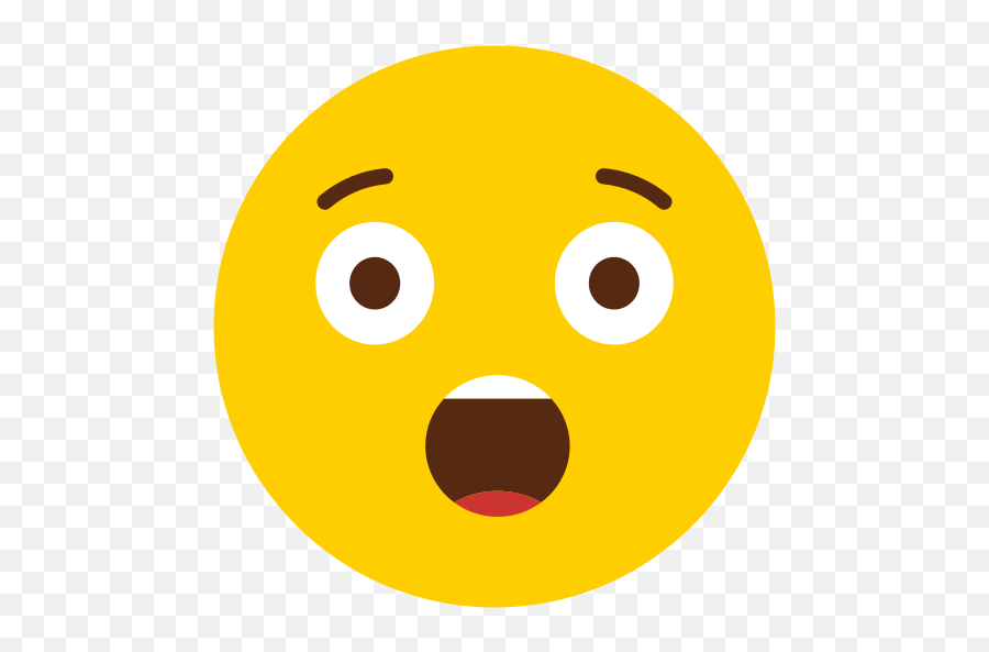 Shocked Smiley Face Free Download Clip Art - Shocked Face Icon Png Emoji,Shock Emoji