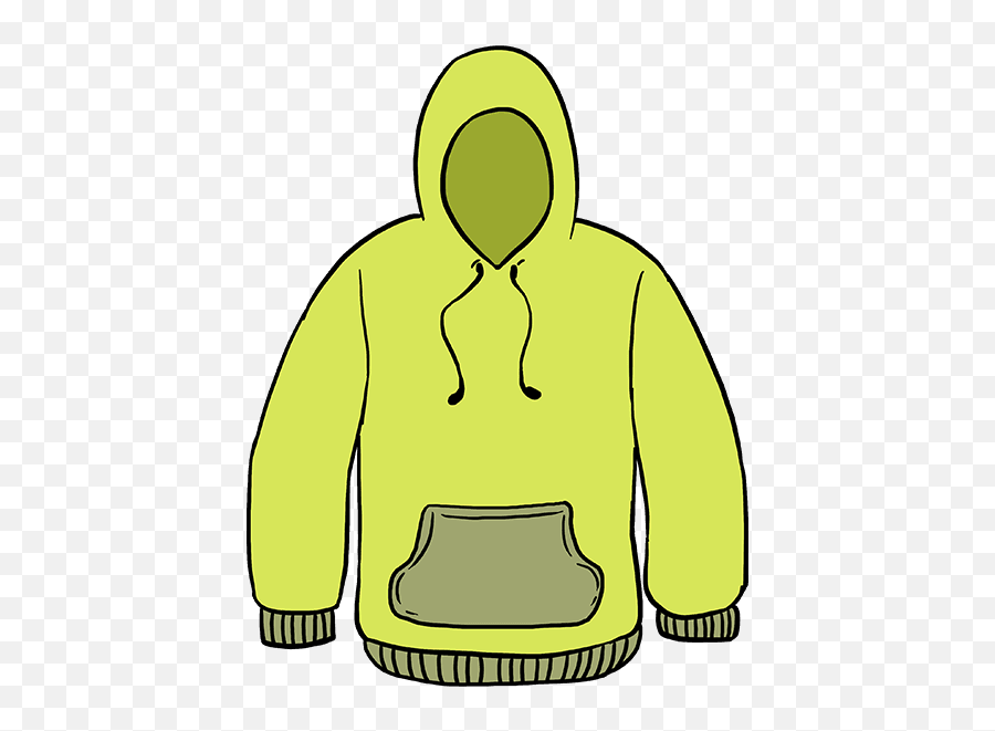 How To Draw A Hoodie Easy Drawing Guides - Hoodie Drawing Easy Emoji,Emoji Pullover