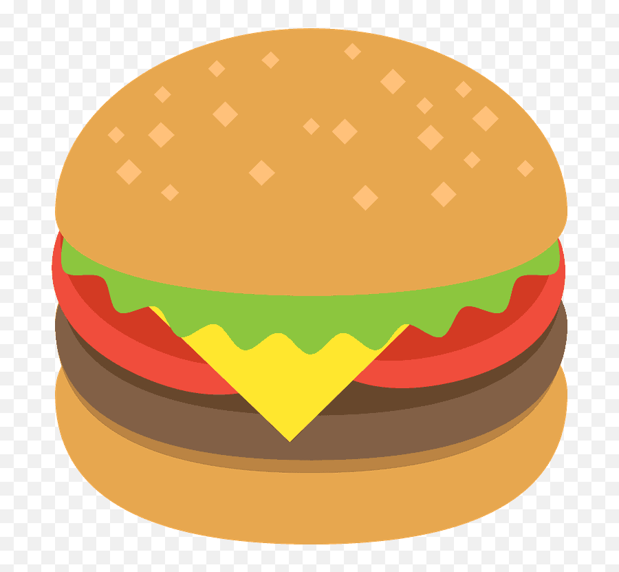 Hamburger Emoji Clipart - Transparent Background Hamburger Emoji Png,Emoji Hamburger