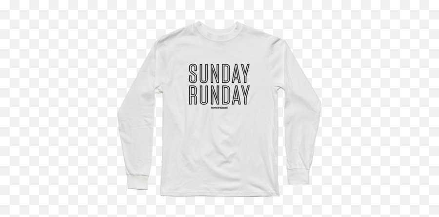 Sunday Runday Long Sleeve T - Shirt Long Sleeve Emoji,Cheering Emoticons