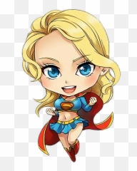 Sticker By Welcome Bem Vindos Perfil Oficial - Chibi Supergirl Emoji,Supergirl Emoji