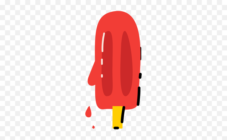 Red Ice Cream Stick Flat - Transparent Png U0026 Svg Vector File Ice Cream Bar Emoji,Ice Cream Cloud Emoji