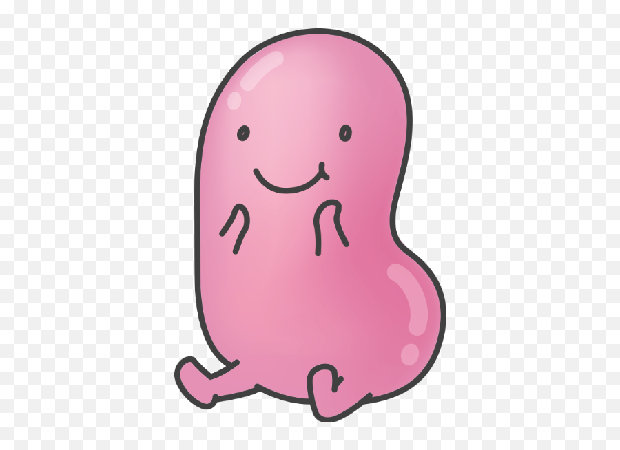 Lunch Pinkturtlebean - Cartoon Jelly Bean Png Emoji,Gasp Emoticon