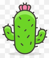 Cactus Emoji Clipart - Cactus Emoji,Succulent Emoji