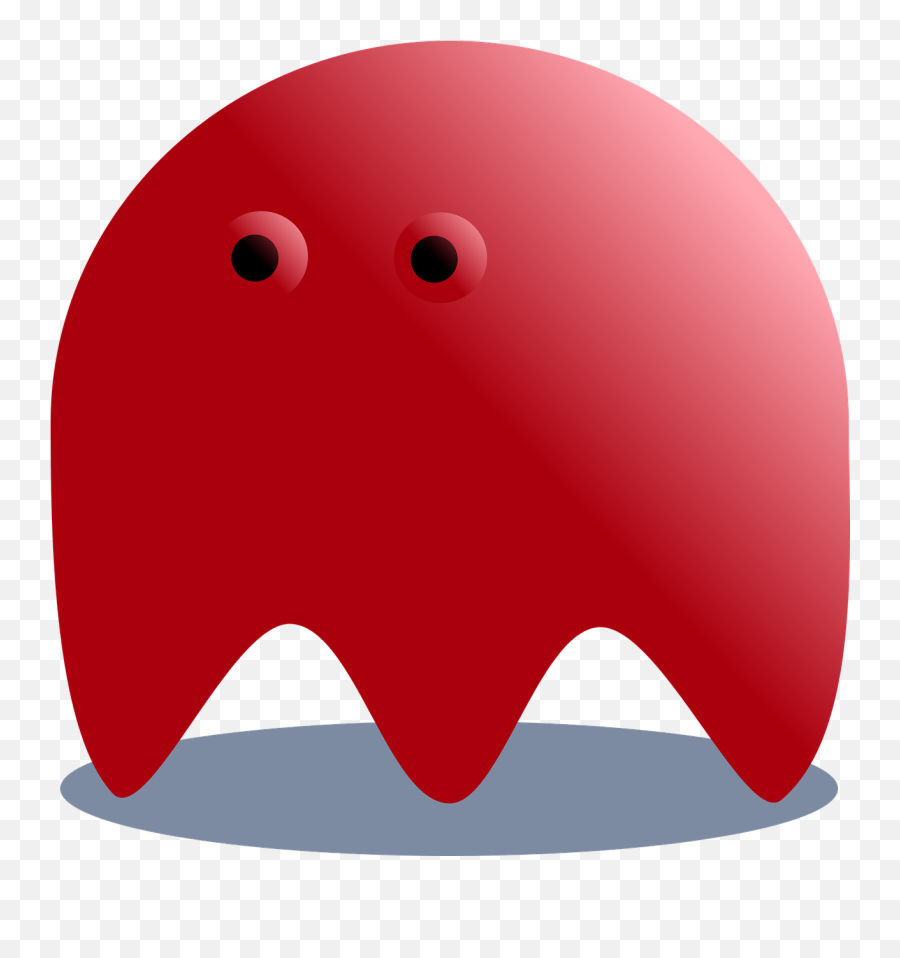 Red Ghost Pacman Horror Fantasy Emoji,Fire Hydrant Emoji