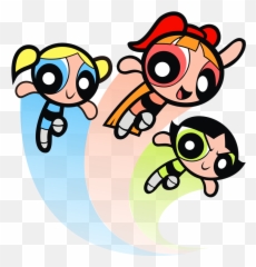 Free Blonde Hair Cartoon Characters - Power Puff Girls Clipart Emoji