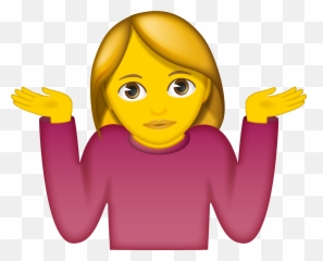 Emoji - Man Shrugging Emoji Png,Shrug Emoji