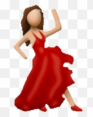 Top Pole Dance Sport Stickers For - Emoji Red Dress Lady,Pole Dancer Emoji