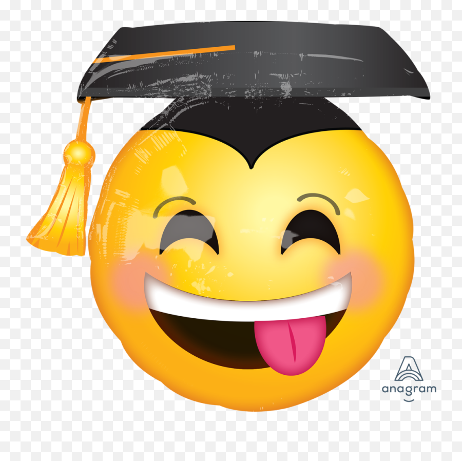Download 33110 Awesome Grad F - Emoji Graduation Balloon,F Emoji